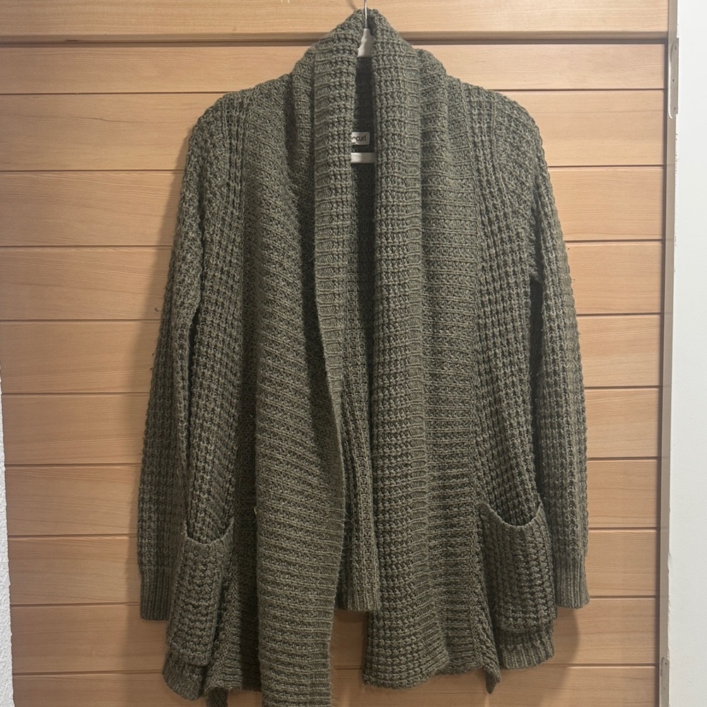 Rip Curl Forest Green Knit cardigan